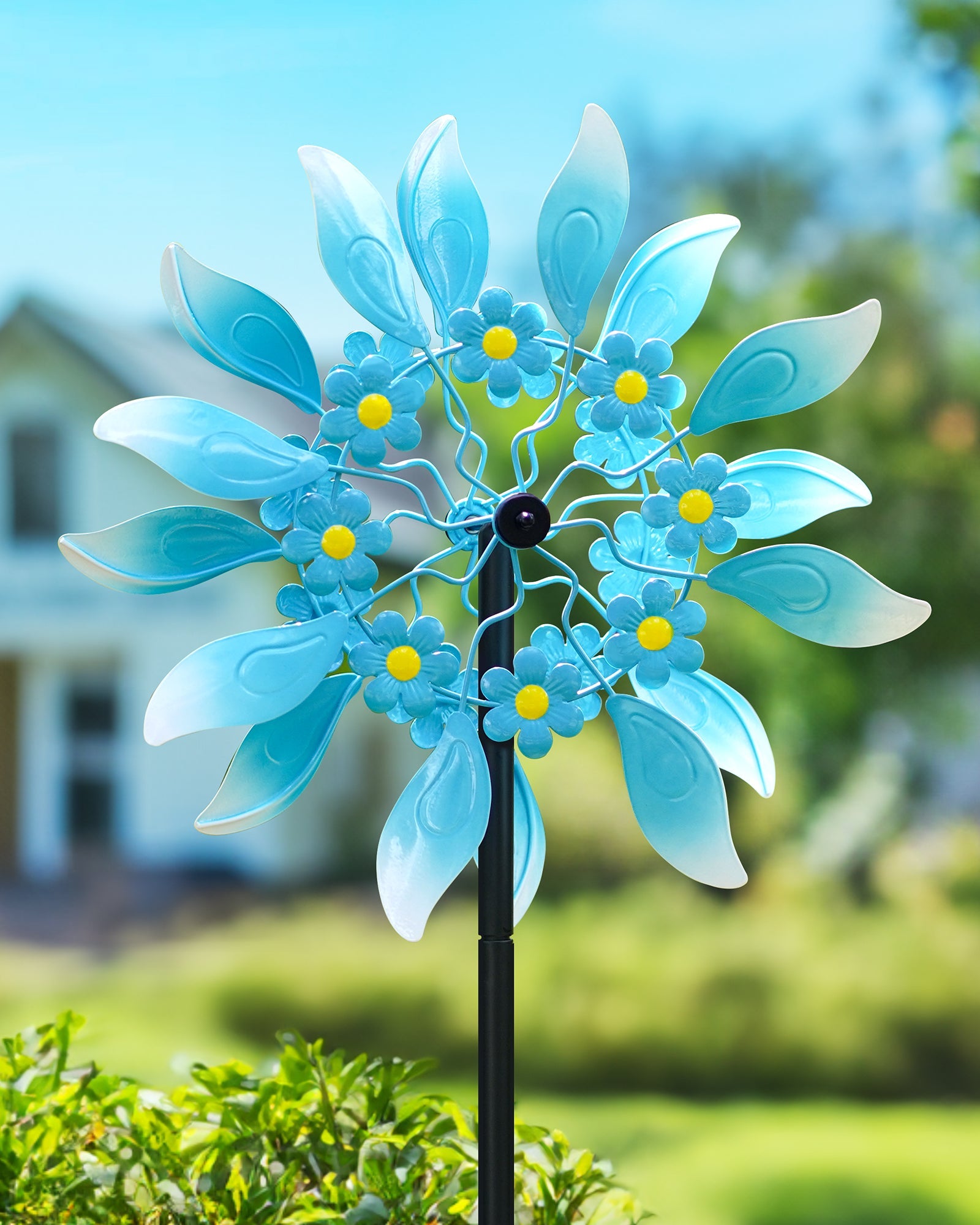 Azure Ripple Wind Spinner