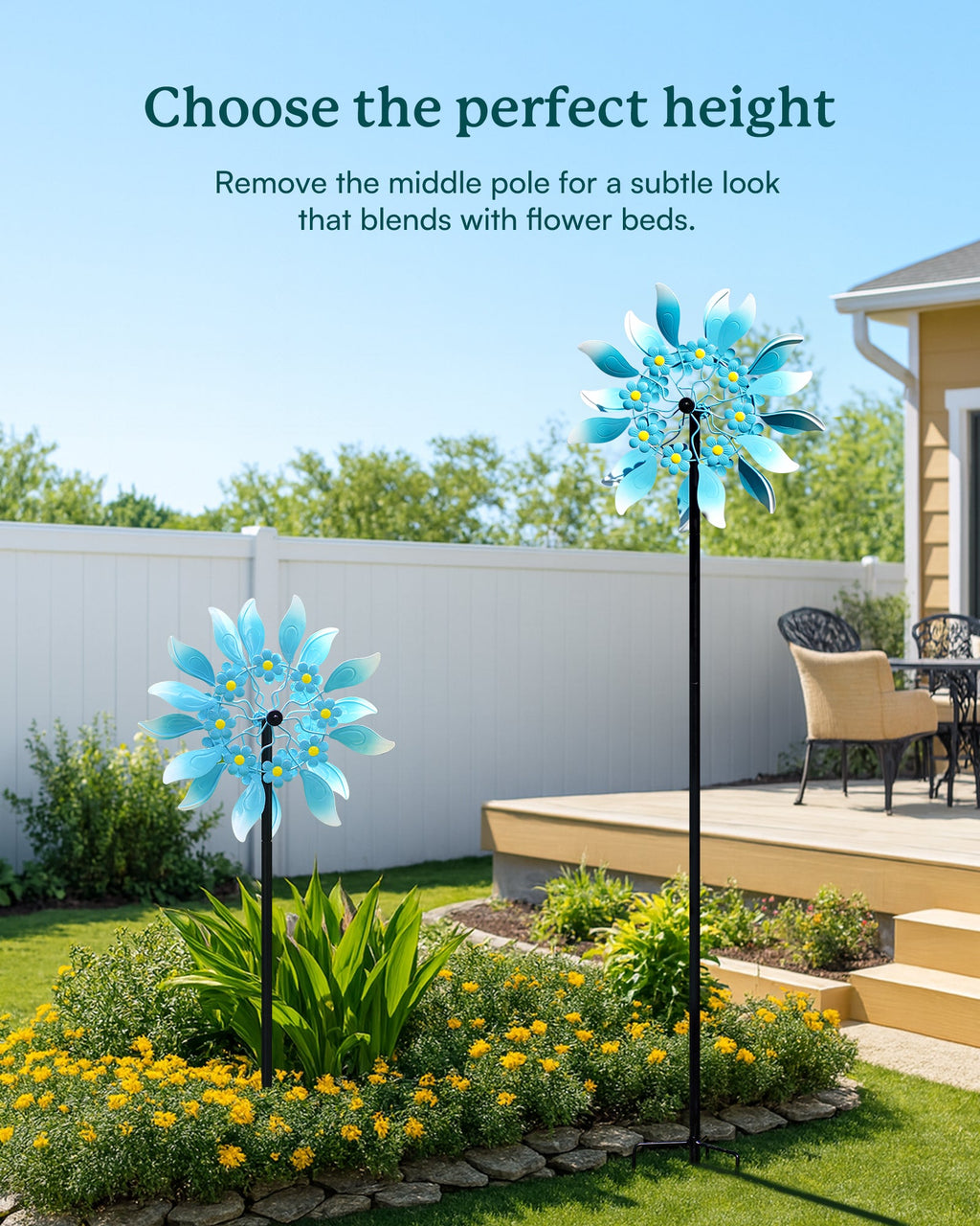 Azure Ripple Wind Spinner