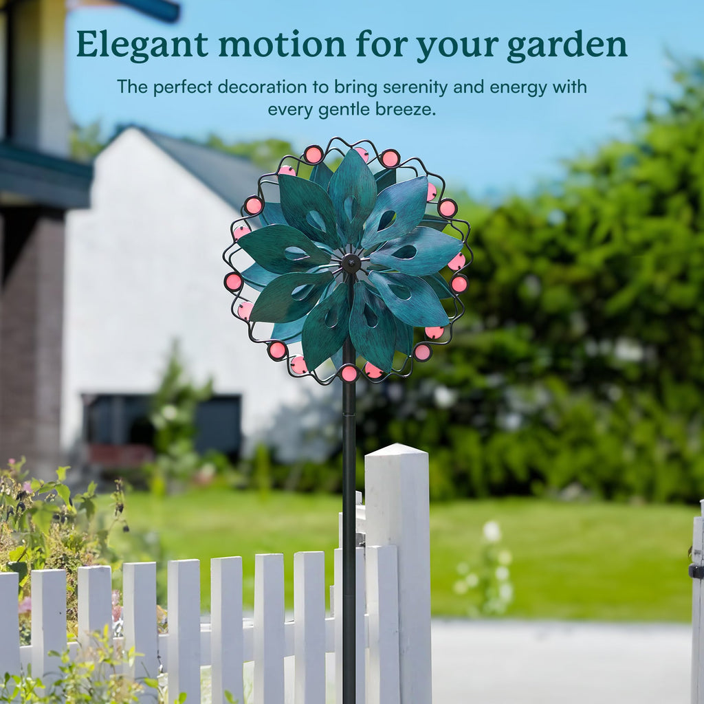 Neon Blossom Wind Spinner