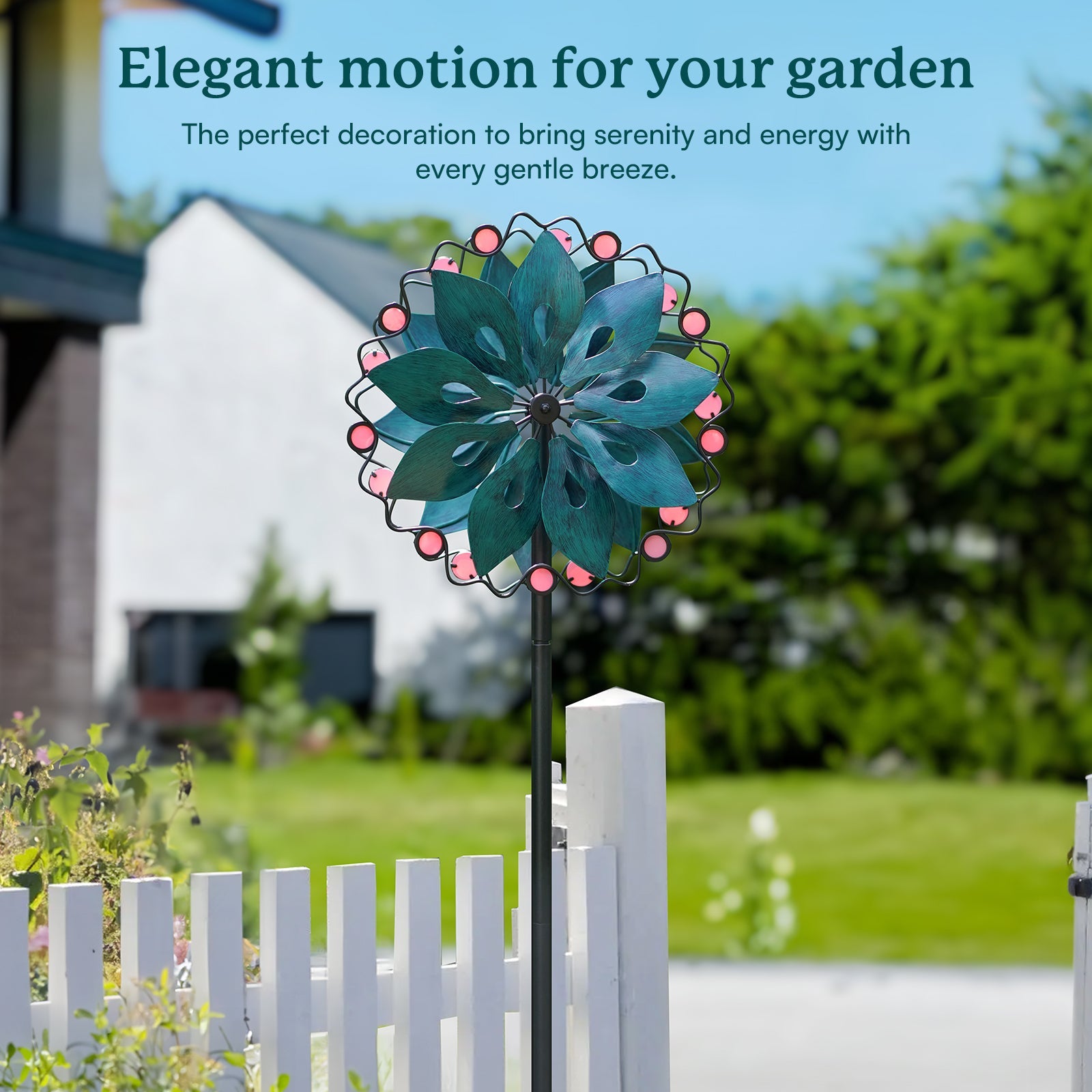 Neon Blossom Wind Spinner