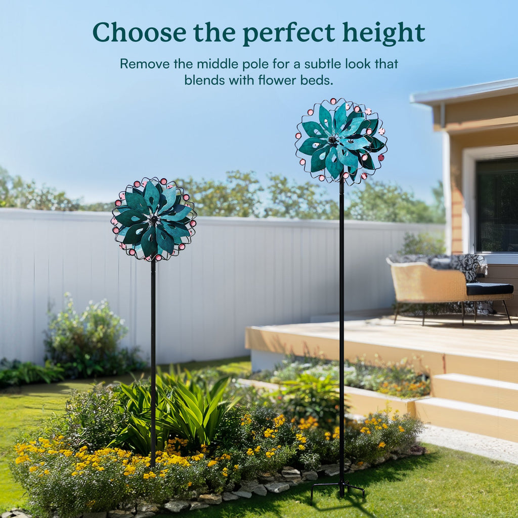 Neon Blossom Wind Spinner