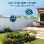 Neon Blossom Wind Spinner