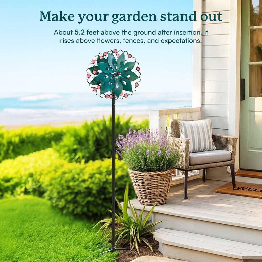 Neon Blossom Wind Spinner