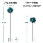 Neon Blossom Wind Spinner