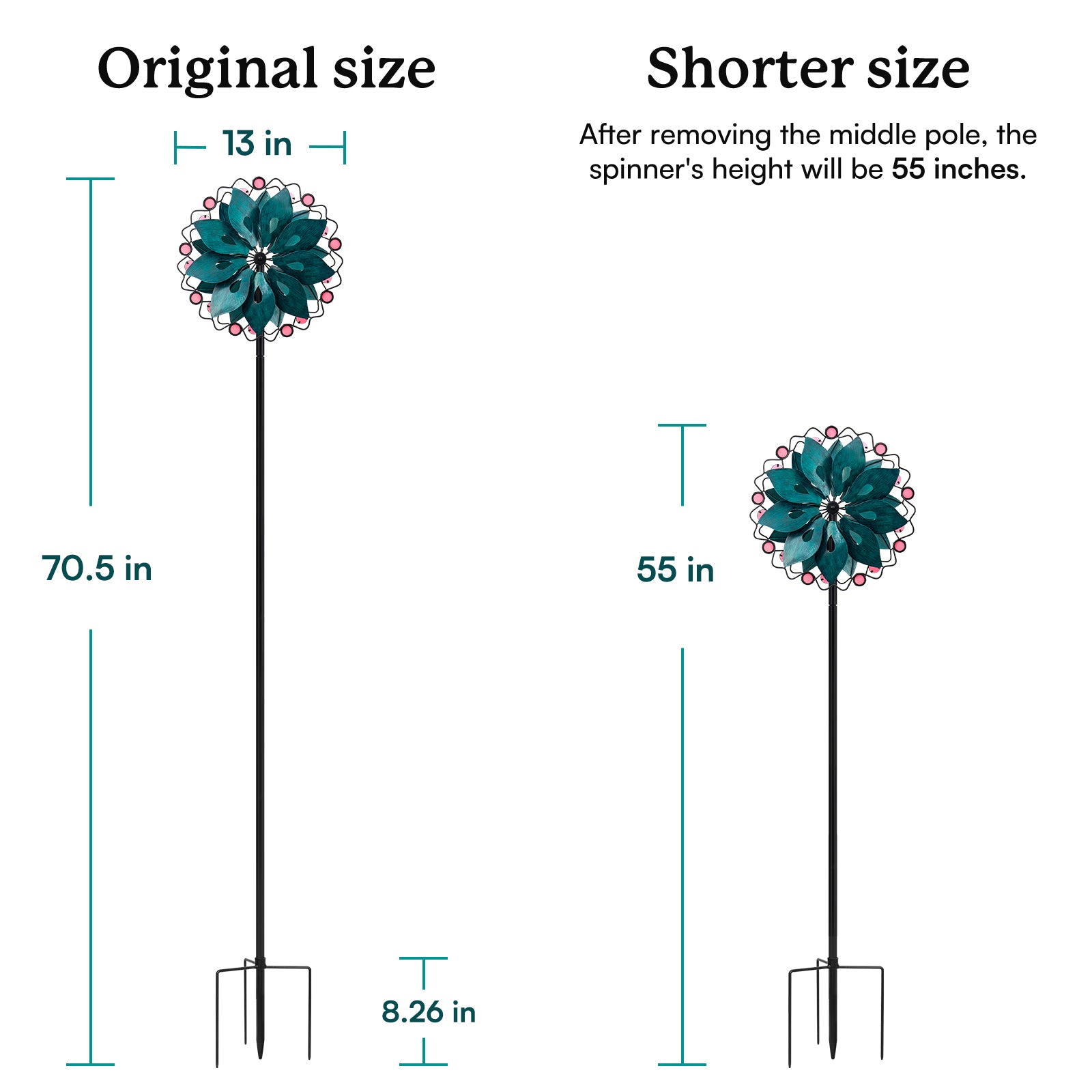 Neon Blossom Wind Spinner