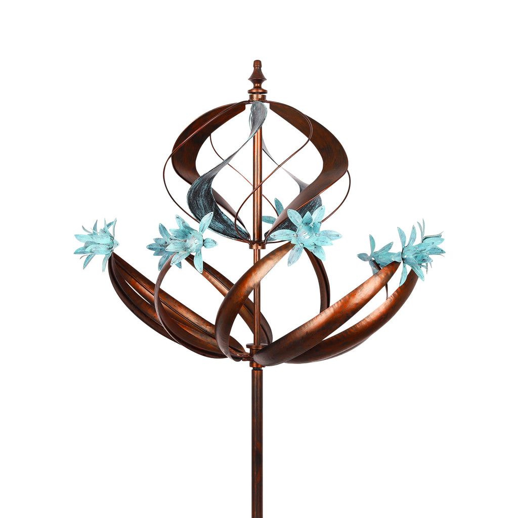 Globe Flower Wind Spinner