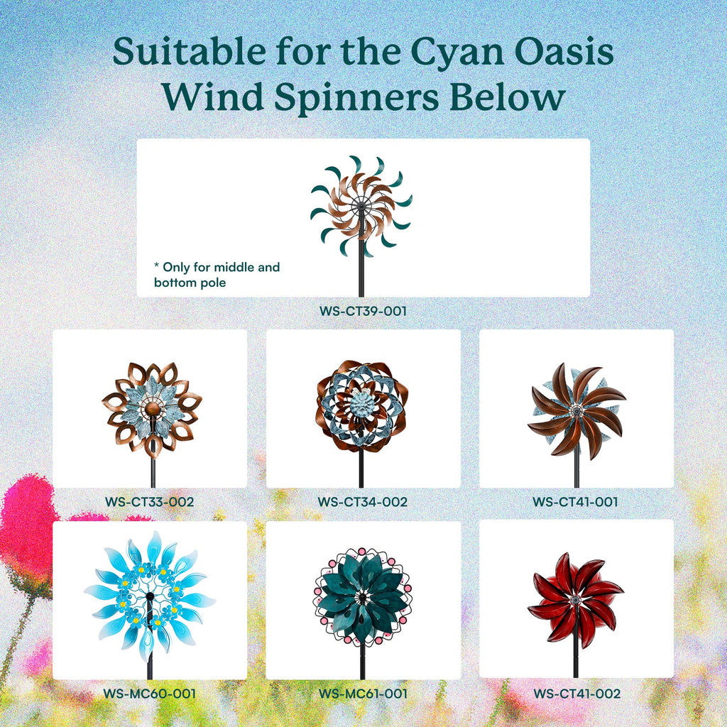 Wind Spinner Replacement Poles- 5/8 inch diameter (φ16mm)