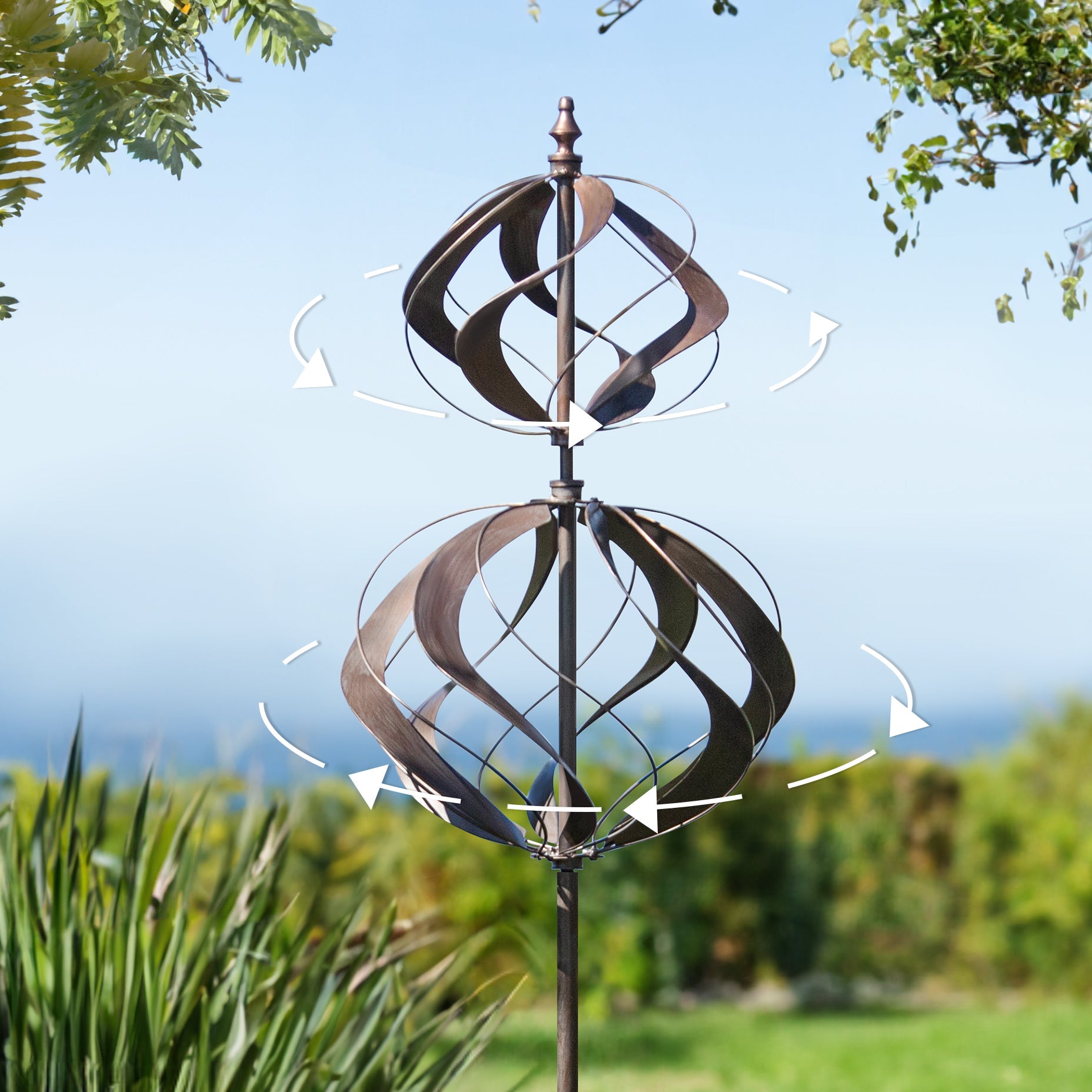 Dual Global Wind Spinner