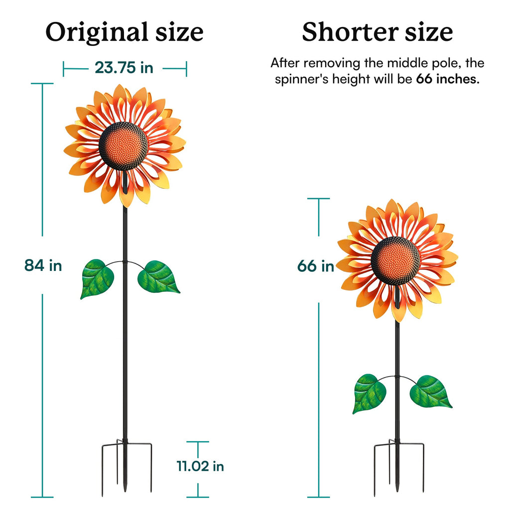 Sunny Sunflower Wind Spinner