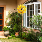 Fireworks Daisy Solar Wind Spinner