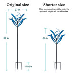 Blue Magnolia Wind Spinner