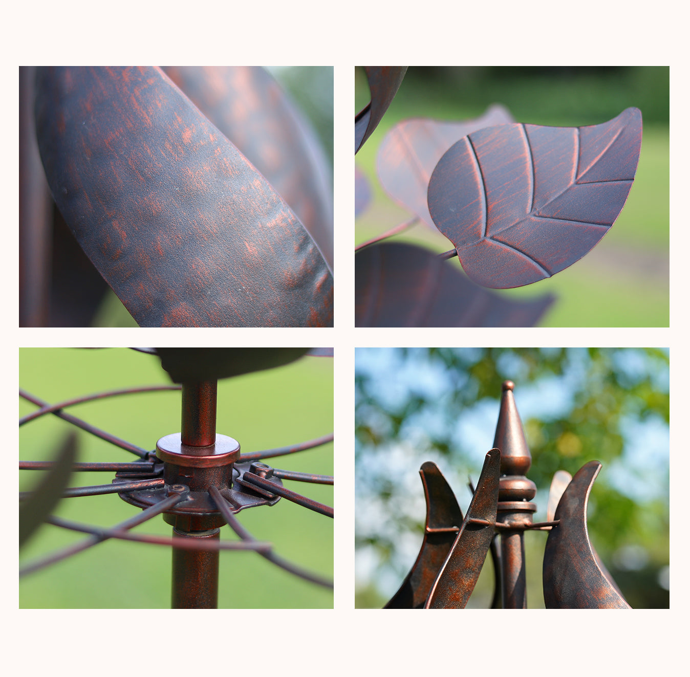 Copper Tulip Wind Spinner