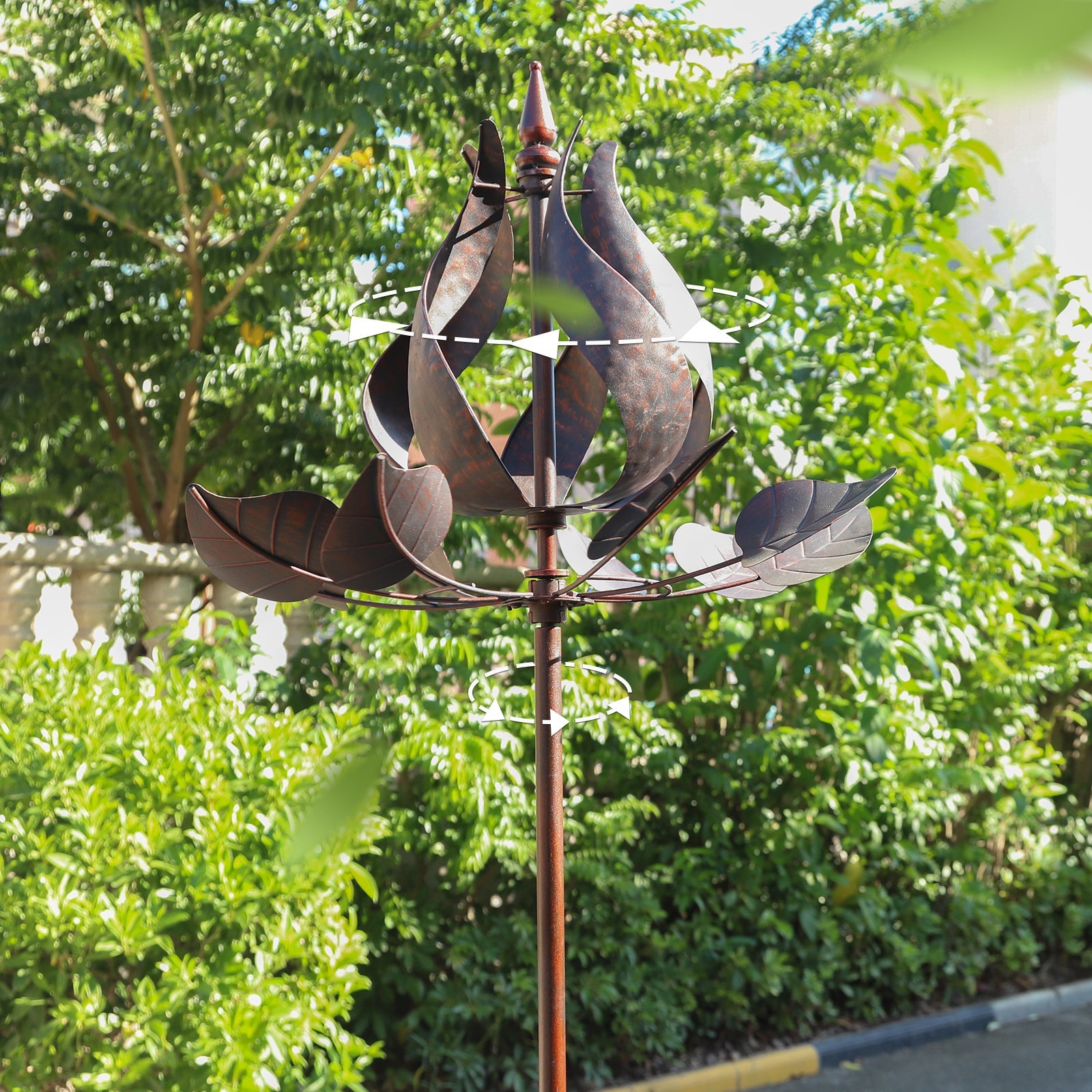Copper Tulip Wind Spinner