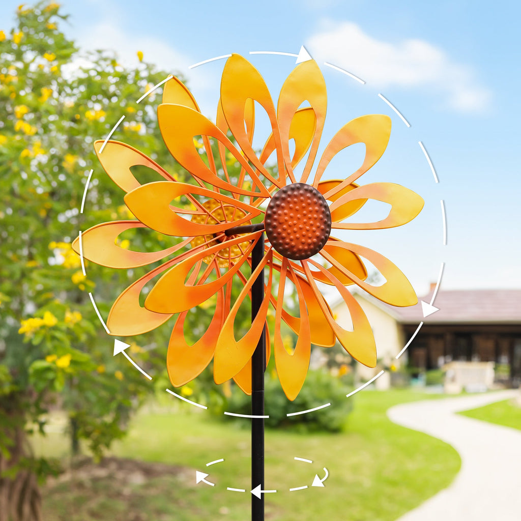 Sunny Daisy Wind Spinner