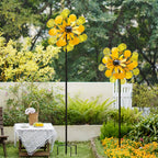 Fireworks Daisy Solar Wind Spinner