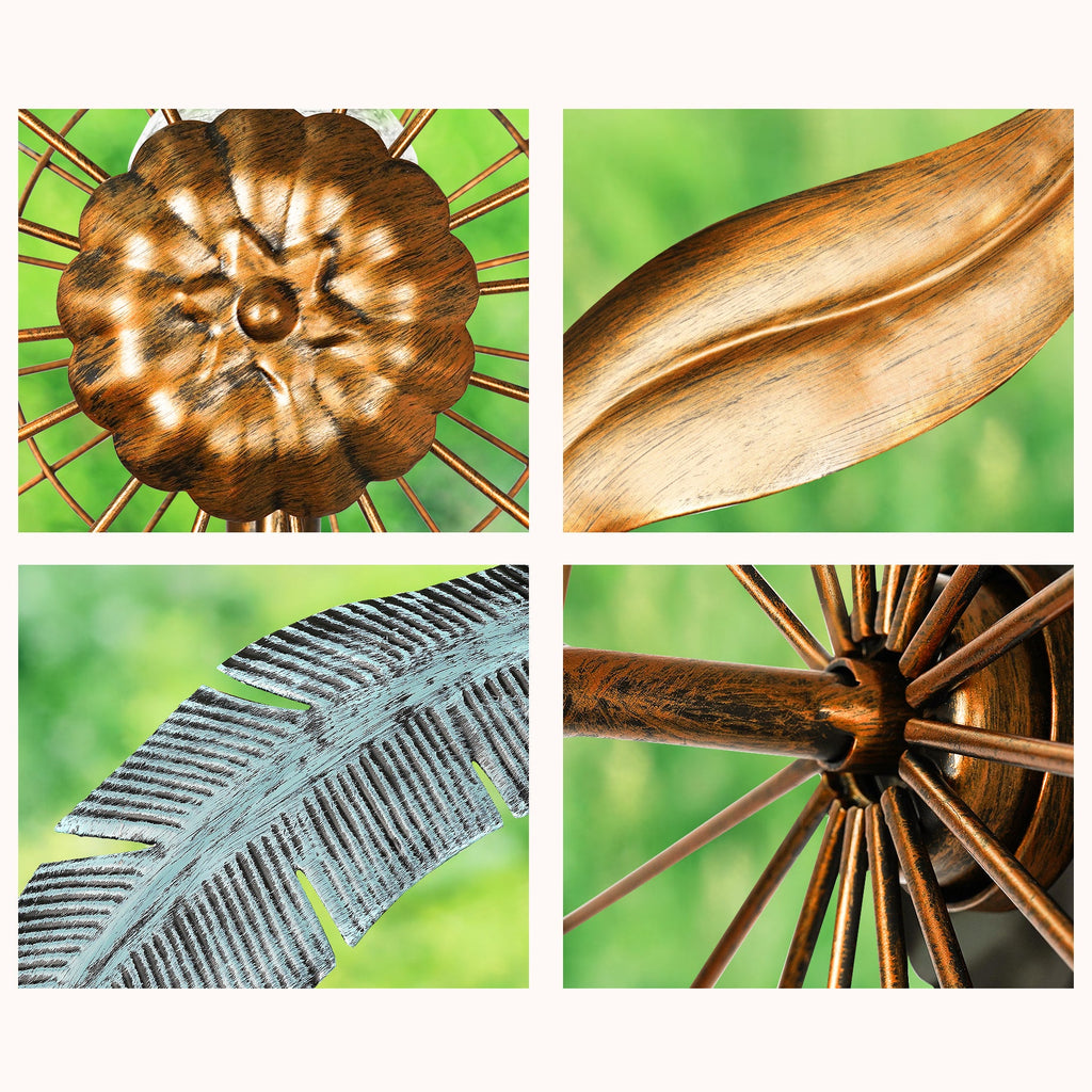 Sunburst Feather Solar Wind Spinner