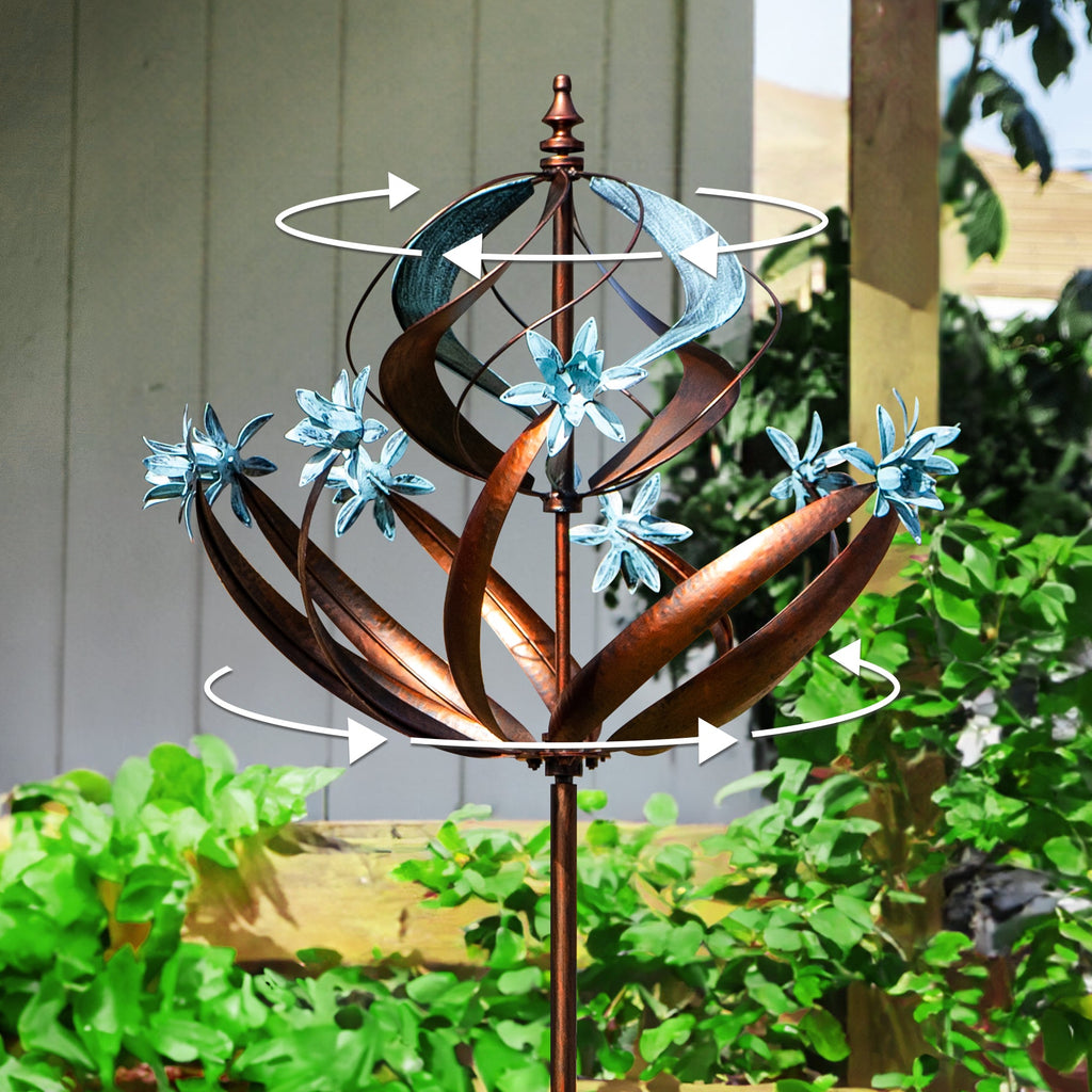 Globe Flower Wind Spinner