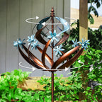 Globe Flower Wind Spinner