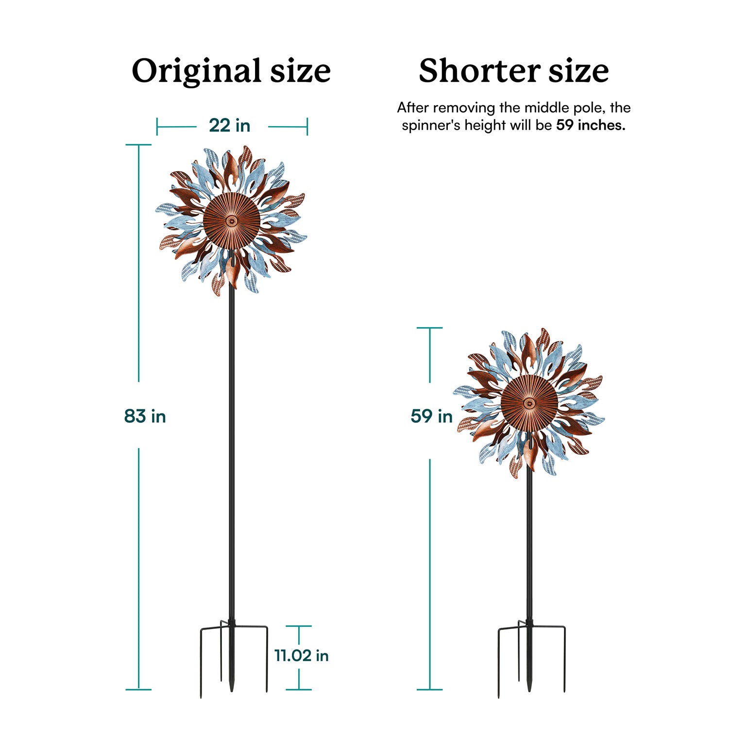 Sun Flame Wind Spinner
