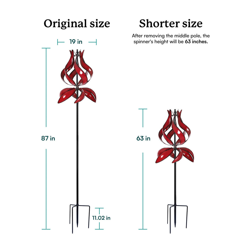 Kinetic Tulip Wind Spinner