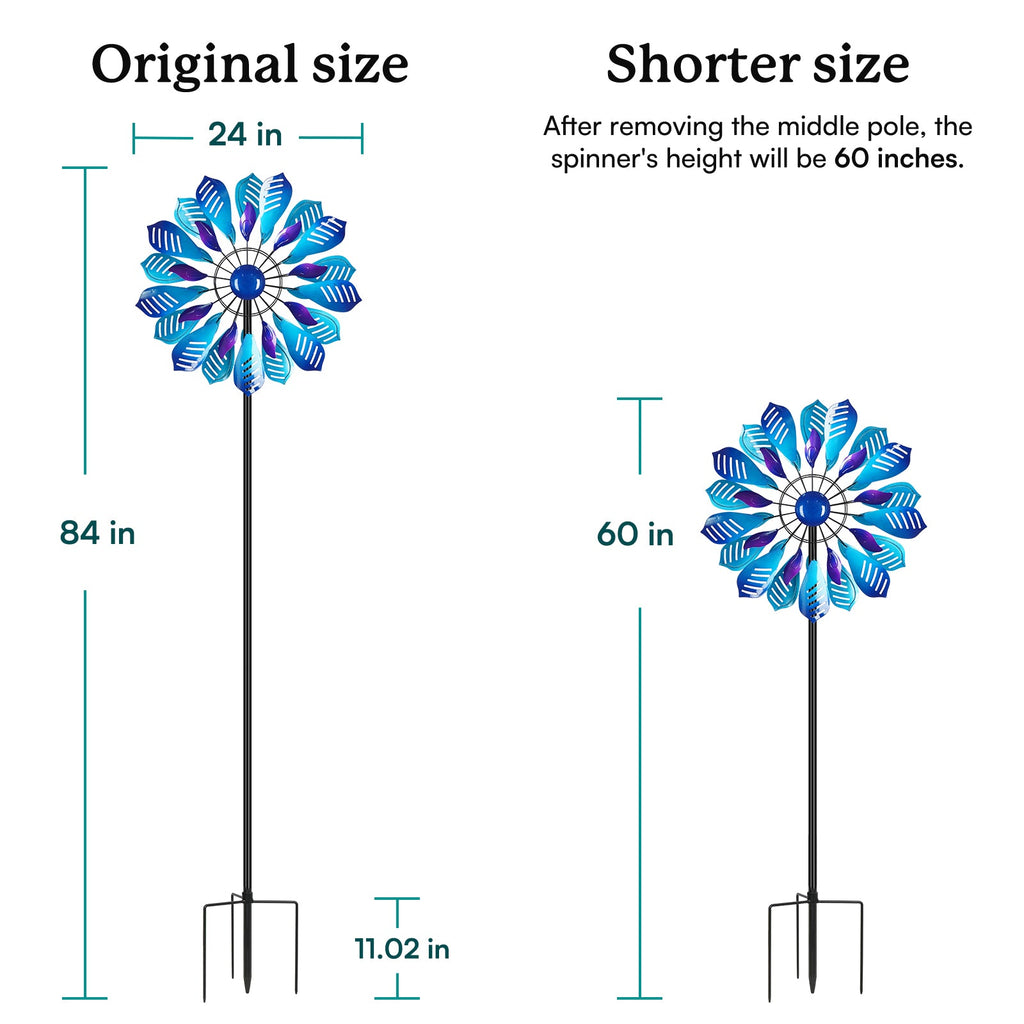 Peacock Feather Wind Spinner