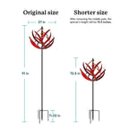 Crimson Lotus Wind Spinner