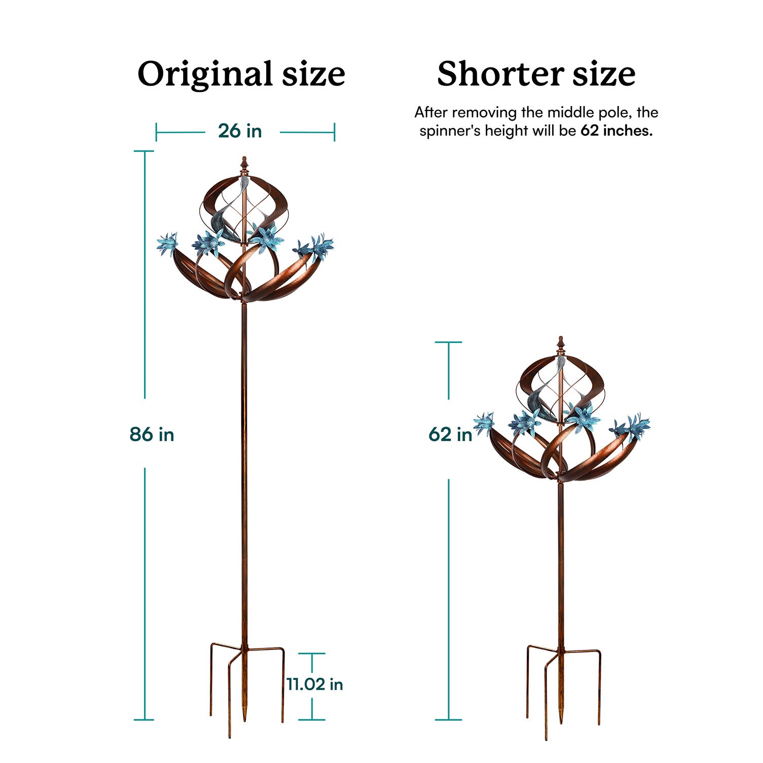 Globe Flower Wind Spinner