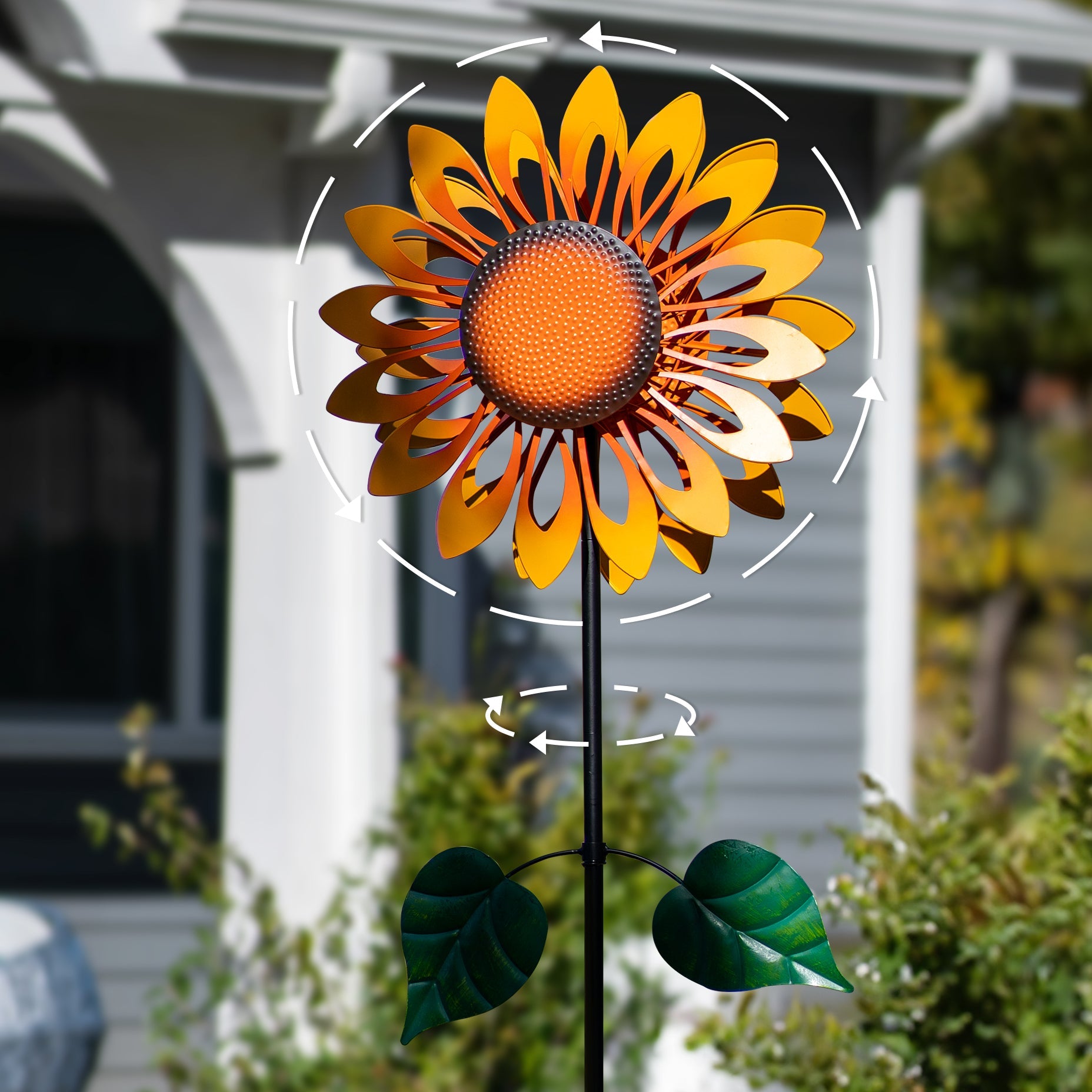 Sunny Sunflower Wind Spinner