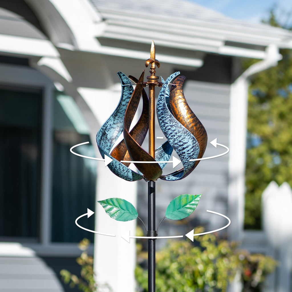 Vintage Tulip Wind Spinner