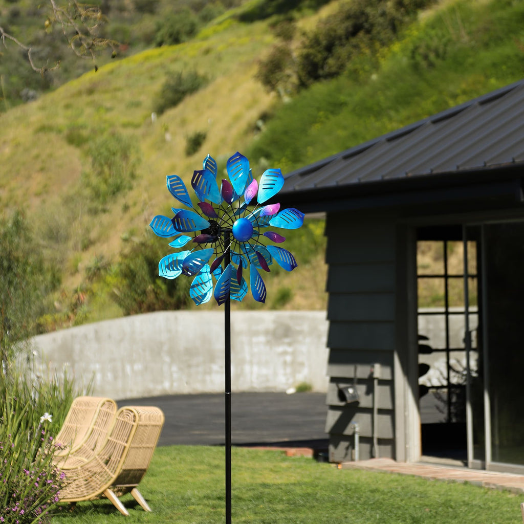 Peacock Feather Wind Spinner