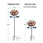 Copper Flower Wind Spinner