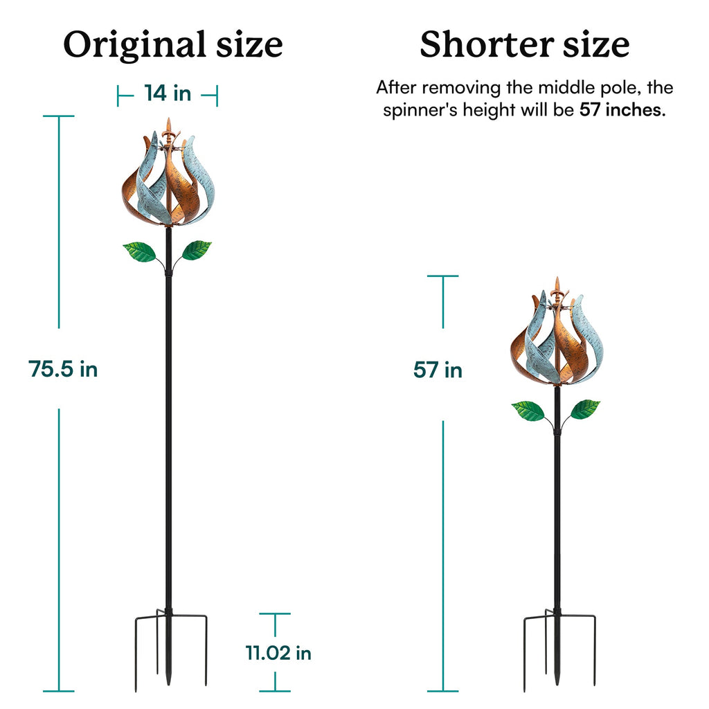 Vintage Tulip Wind Spinner