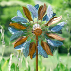 Sunburst Feather Solar Wind Spinner