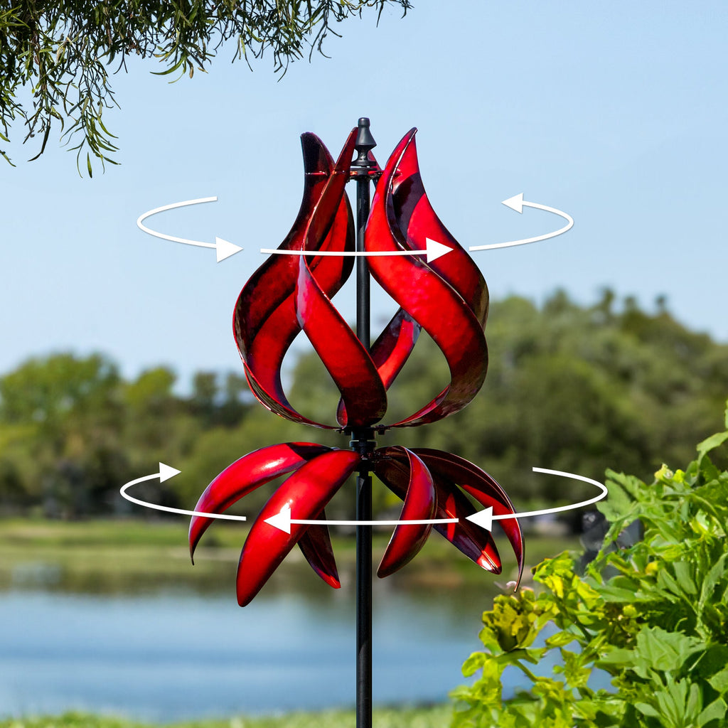 Kinetic Tulip Wind Spinner