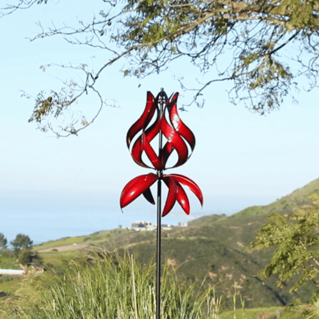 Kinetic Tulip Wind Spinner