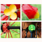 Radiant Dahlia Solar Wind Spinner