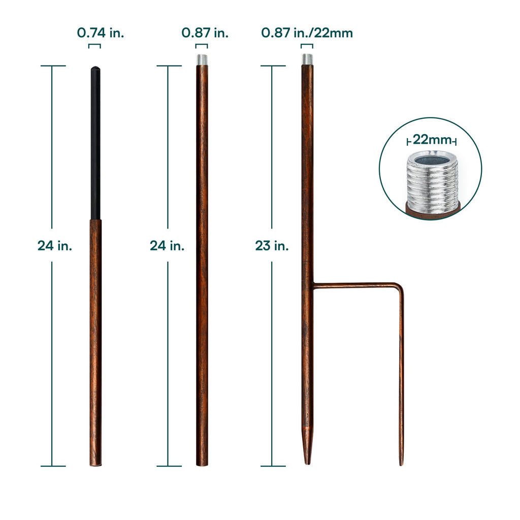 Wind Spinner Replacement Poles