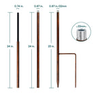 Wind Spinner Replacement Poles