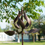 Copper Tulip Wind Spinner