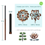 Wind Spinner Replacement Poles