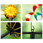 Rainbow Zinnia Wind Spinner