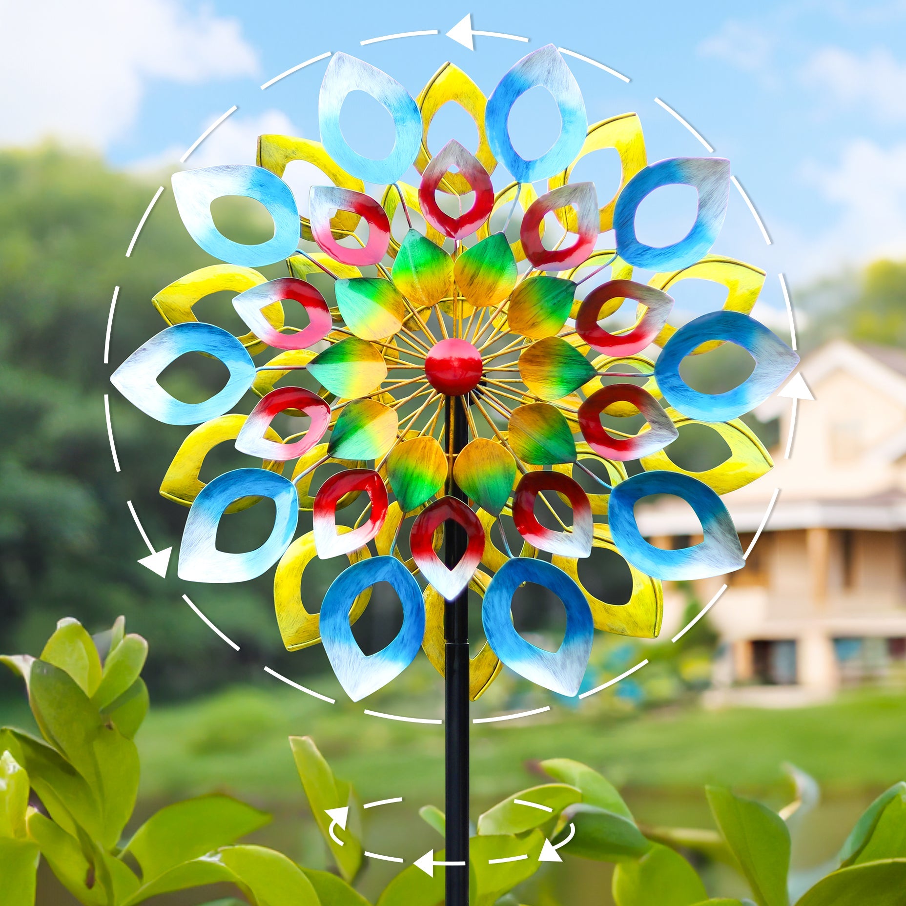 Colorful Whirlwind Wind Spinner
