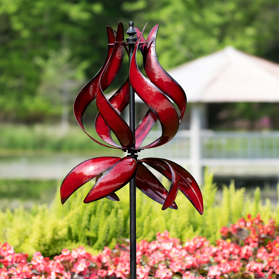 Kinetic Tulip Wind Spinner
