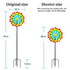 Colorful Bloom Wind Spinner