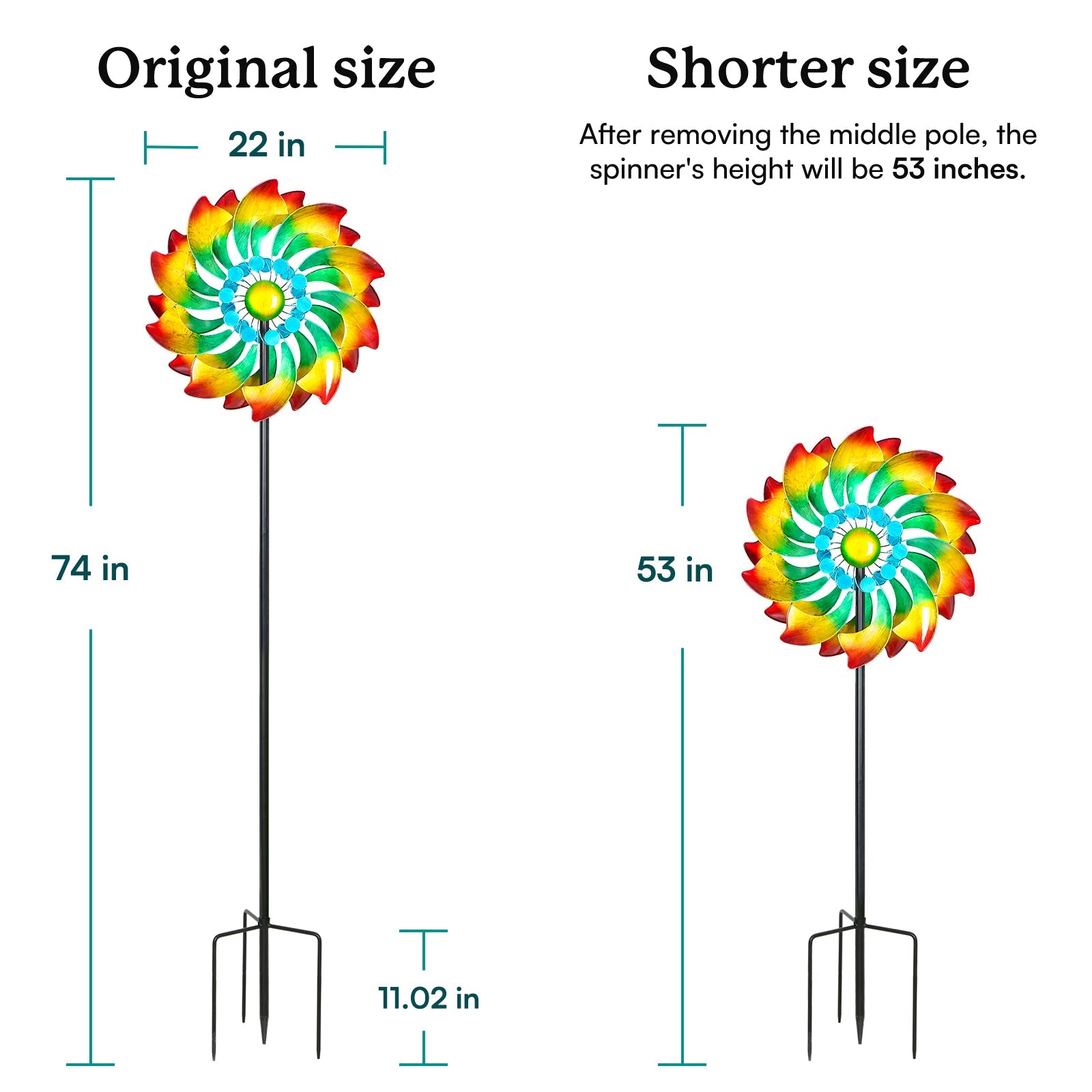 Colorful Bloom Wind Spinner