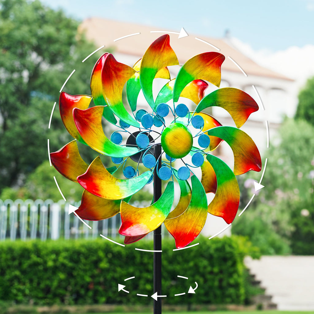 Colorful Bloom Wind Spinner